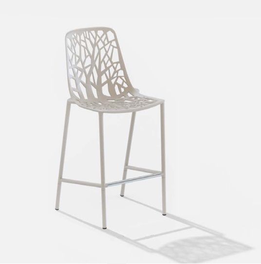 Forest Outdoor Bar Stool with High Backrest Fast